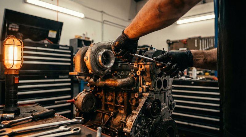 汁付宝修车视频教程：涡轮增压器拆装