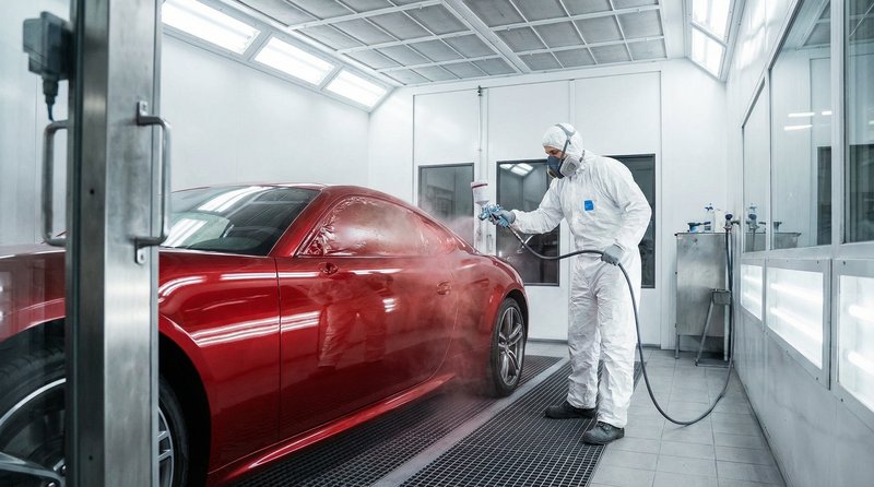 汁付宝短视频：跑车喷漆改色